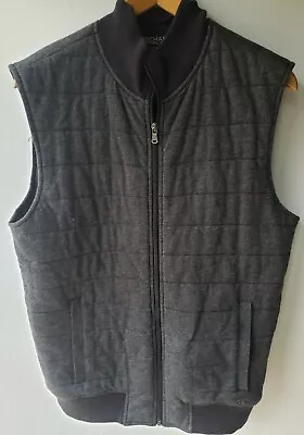 Michael Kors Black Womens Full Zipped Lined Vest Size Medium M Charcoal Gray  • $19.77