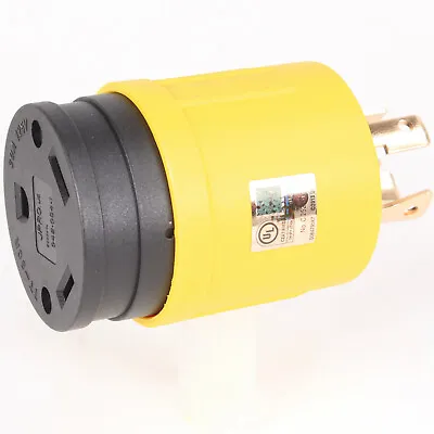 30 AMP NEMA L14-30 Male TT-30 Female Compact RV Generator Power Adapter Locking • $14.97