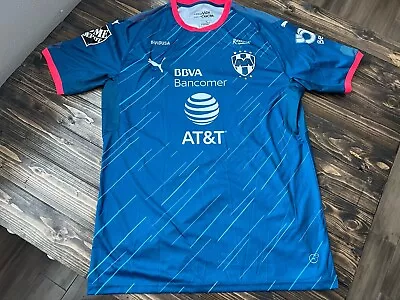 NWT Puma Monterrey Rayados Futbol Soccer Jersey Liga Mx Blue Men’s Size XL • $19.95
