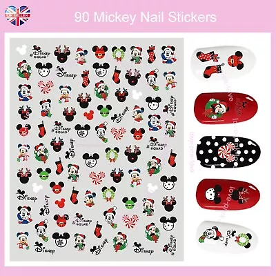 🌸🎄⛄DISNEY MICKEY MOUSE 90 3D Nail Art Stickers Decals Transfers CHRISTMAS⛄🎄🌸 • $3.72