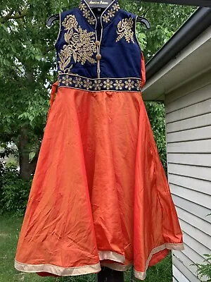 Girls 22 Size Indian Dress - Long Frock Ages 3-4 Years • $50