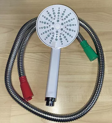 Mira Sport  Shower Head Handset 11cm White 4 Spray Plus 1.25m Hose NOT AIRBOOST • £38