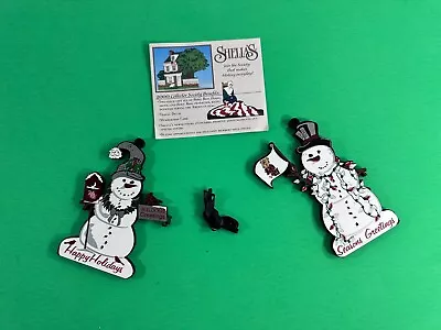 Mississippi State Bulldogs Snowmen 2-Piece Ornaments Shelia's Collectibles • $15