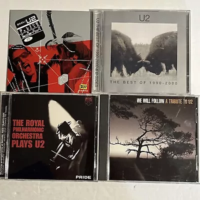 U2: Variety Lot Of 4 CDs Pre Owned Good Condition Free Shipping • $15