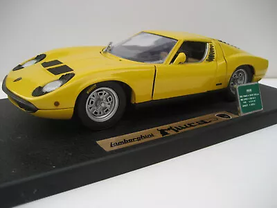 Anson Lamborghini Miura 1/18 Diecast Scale Model Yellow • £45