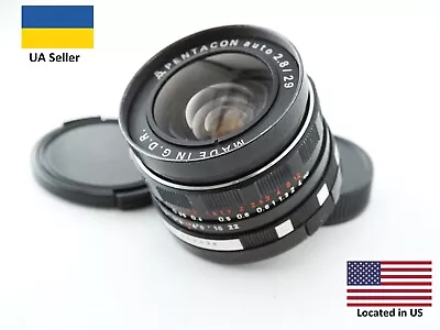 Vintage DDR Zebra PENTACON Auto 2.8/29mm M42 Mount Nice Wide Portrait Lens • $169.99