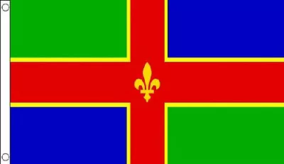 3' X 2' Lincolnshire Flag England English County Flags Banner • £4.99