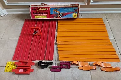 Lot Of 34 Vintage 1960s Hot Wheels Redline & Johnny Lighning Track+ Accessories  • $19.95