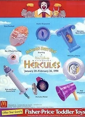 1997 Disney's Hercules Mcdonalds Happy Meal Toys - U-pick • $4.99