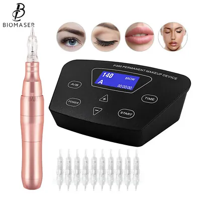 £94.79 • Buy Biomaser LW001 Pink Semi Permanent Makeup Machine Kit For Eyebrow Eyeliner Lips