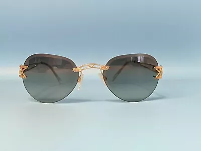 Vintage Paloma Picasso By Metzler Rimless Sunglasses Kors Lenses Germany #750 • $50