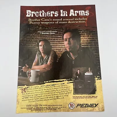 Peavey + Brother Cane 1999 Print Ad 8 X11  Roman Glick David Anderson • $8.25