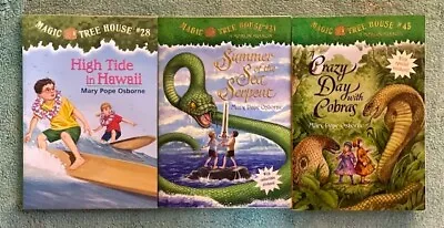 NEW Magic Tree House 3 PB Book LOT~# 28 31 +45 Hawaii Sea Serpent & Cobras • $17.99