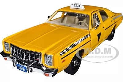 1978 Dodge Monaco Taxi Yellow  Rocky Iii  1/24 Diecast Model Greenlight 84161 • $25.99