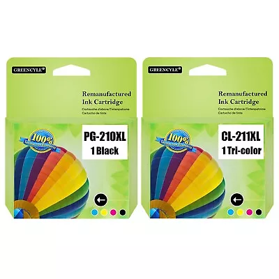 PG-210XL CL-211XL Ink Cartridge For Canon PIXMA MP250 MP270 MP280 MP480 MP495 • $15.85