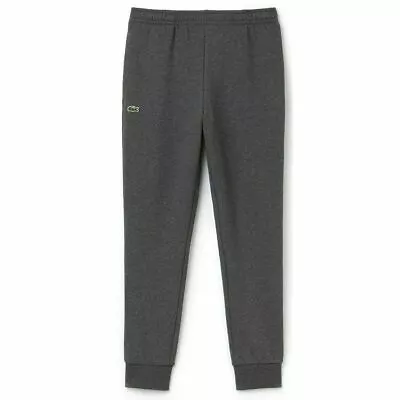 Lacoste MENS Jogging Bottoms Cuffed Charcoal Tracksuit Sports Gym Pant Size S • £49.99