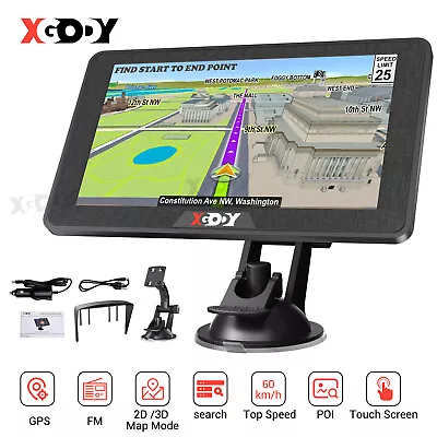 XGODY 7'' Car & Truck GPS Navigator Navigation 8GB AU Free Lifetime Map Updates • $74.56