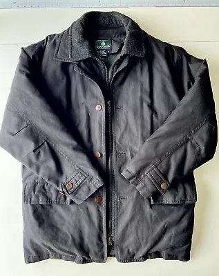 Vintage Rainforest Men’s Black Utility Down Insulated Coat - Size Medium - GREAT • $30