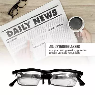 Adjustable Glasses Non-Prescription Lenses For Nearsighted Farsighted Reading • $8.36