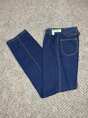 Vintage 70's Levi's Buckle Back Jeans Women's Size 25x35 Blue Dark Wash NOS • $110