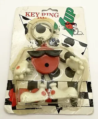 Vtg 1991 7-UP Cool Spot Key Ring Keychain New • $12.99