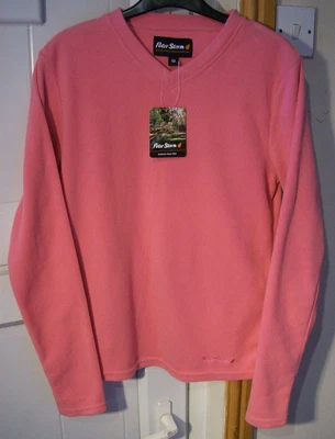 £5.99 • Buy BNWT PETER STORM WOMEN'S V NECK LIGHT PINK MICRO FLEECE SIZE UK 10 - Lightweight