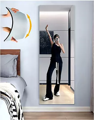 Unbreakable Full Length Mirror Wall TilesShatterproof Plexiglass Full Body Mirr • $29.59