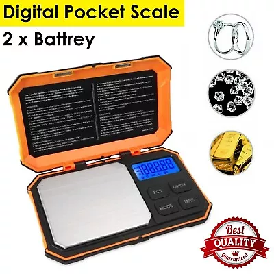 Electronic Mini Small Digital Pocket Scales Pans Gold Jewellery Weighing Scale • $32.99