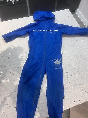 £4 • Buy Regatta Puddle Kids Waterproof Suit Age 4