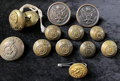 Vintage Canadian Brass Metal Military Buttons Scully Meyers & Made In England • $28