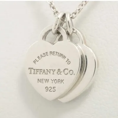 £85 • Buy Tiffany & Co. Double Heart Return To Necklace