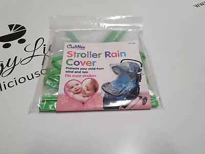 New Stroller Rain Cover Universal Buggy Raincover For Baby Pushchair Pram Green • £3.25