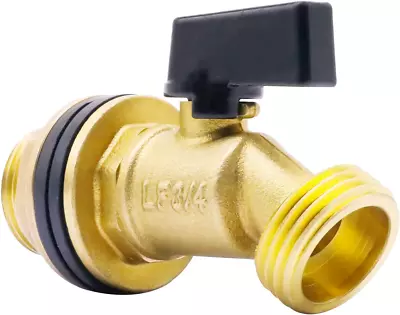 Rain Barrel Spigot Brass 55 Gallon Water Tank Faucet Bulkhead Valve For Outdoo • $20.39