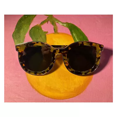 Karen Walker Sunglasses ~ Super Spaceship ~ Oversized Tortoise Shell & Gold • $164