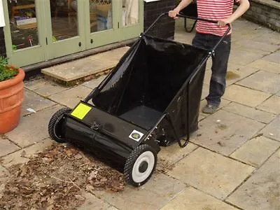 Lawn Sweeper Leaf Collector Push Sweeper Leaf Collecting Sweeper 26  Wide  • £129.50