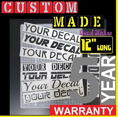 12  Long Custom Made Personalized Vinyl Lettering Name Decal Sticker Car Window • $3.74