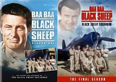 BAA BAA BLACK SHEEP SQUADRON COMPLETE TV SERIES New DVD Seasons 1 & 2 • $37.97