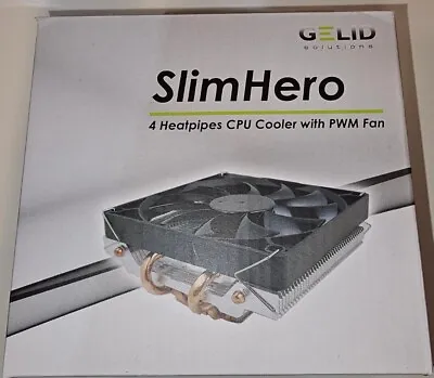 Gelid SlimHero Low Profile CPU Cooler With PWM Fan • £25