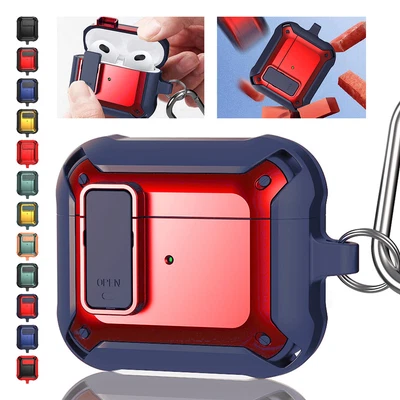 $11.46 • Buy For AirPods 3rd Gen 2021 1/2 Gen Pro Rugged Armor Earphone Case With Switch Hook