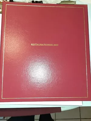 Exposures Red Photo Album Embossed  Restauration555 2002  3 Ring Album NIB • $6