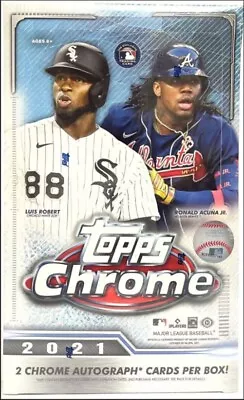 2021 Topps Chrome Hobby Box Sealed Baseball Autos Rc Cards Qty Avail • $99.99