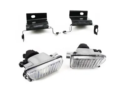 Front Fog Light Clear Glass Lens With Bracket For VW Golf Jetta MK2 Big Bumper • $94.99