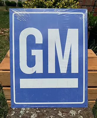 General Motors GM Original Logo Emblem Tin Metal Classic Sign Garage • $19.95