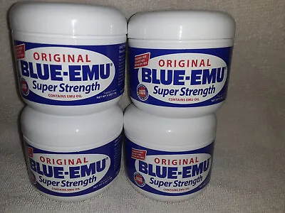 $44.99 • Buy 4 Jars Blue-Emu Super Strength Topical Cream 4 Oz Each Exp 08/2024 Free Shipping