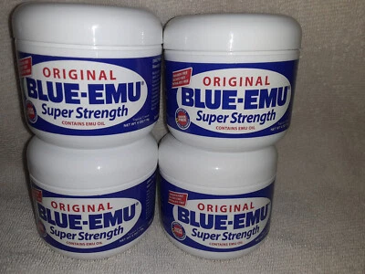 $44.99 • Buy 4 Jars Blue-Emu Super Strength Topical Cream 4 Oz Each Exp 08/2024 Free Shipping