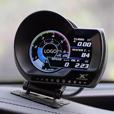 $89.92 • Buy OBD2 Car Digital Head Up Monitor Oil Pressure Turbo Boost RPM Temperature Gauge