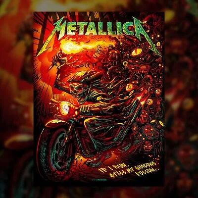 Metallica 72 Seasons Munk One Shadows Follow Poster 18  X 24  Brand New • $149.19