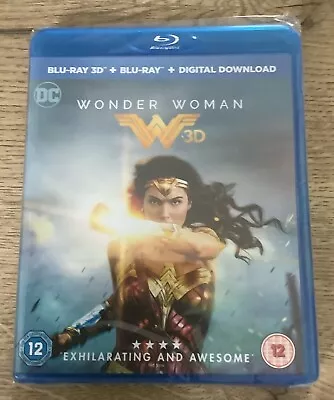 Wonder  Women Blu-ray 3D + Blu-ray + Digital Download 12 New Factory Sealed • £9.50