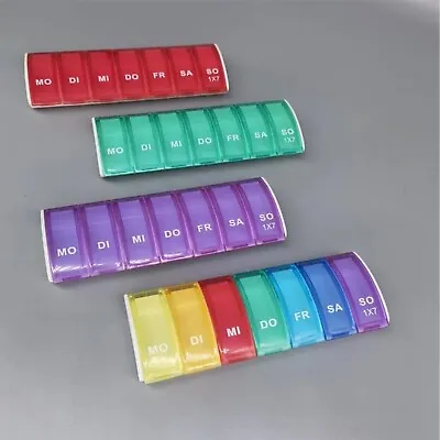 7 Days Weekly Tablet Pill Medicine Box Holder Storage Organizer Container Case • £2.89