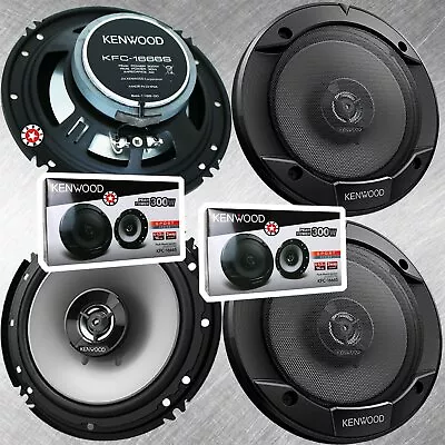 4x Kenwood Car Audio KFC-1666S 300 Watts 6.5  2-Way Neodymium Coaxial Speakers • $74.99